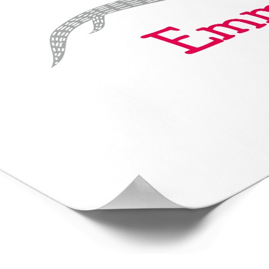 Wedding Fingerprint Tree Guestbook Poster (Ecke)