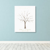 Wedding Fingerprint Tree - Klassisch Leinwanddruck (Insitu (Holzboden))