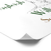 Wedding Fingerprint Tree Poster (Ecke)