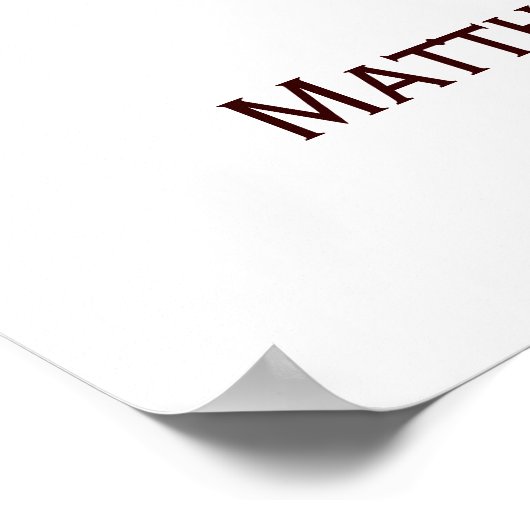 Wedding Fingerprint Tree Poster (Kein Herz) (Ecke)