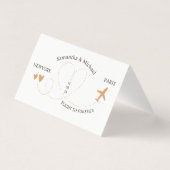 Wedding Flight Travel QR Code Playlist (Rückseite)