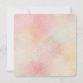 Wedding Floral Bouquet Einladung (Rückseite)