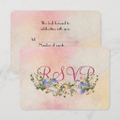 Wedding Floral Bouquet UAWG Einladung (Vorne/Hinten)