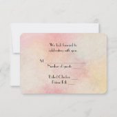 Wedding Floral Bouquet UAWG Einladung (Rückseite)