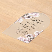 Wedding Floral Invitation Acryleinladungen (Ablage )