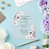 Wedding Floral Invitation Acryleinladungen (Insitu (Hochzeit))