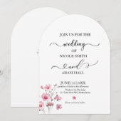 Wedding Floral Invitation Einladung (Vorne/Hinten)