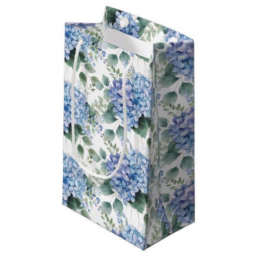 Wedding Floral Print Gift Bag Kleine Geschenktüte (Vorderseite Schrägansicht)