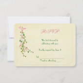 Wedding Floral Twig UAWG Einladung (Vorderseite)