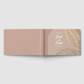 Wedding Foil Soft Mocha Brown Gästebuch (Voll)