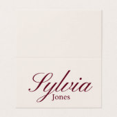 Wedding Foldable place card for dinner,engagement  (Außenseite Aufgefaltet)