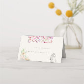 Wedding Folded Place Cards Platzkarte (Vorderseite)