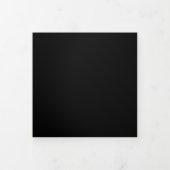 Wedding Formal Black All in one set Dreifach Gefaltete Einladung (Cover)