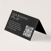 Wedding Formal Black QR Code Playlist (Vorderseite)