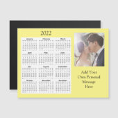 Wedding Foto 2022 Mini-Kalender Magneteinladung (Vorne/Hinten)