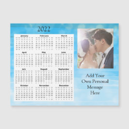 Wedding Foto 2022 Mini-Kalender Magneteinladung