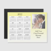 Wedding Foto 2022 Mini-Kalender Magneteinladung (Vorne/Hinten)