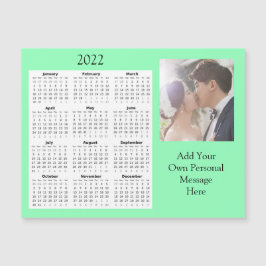 Wedding Foto 2022 Mini Kalender Magnetic Einladung