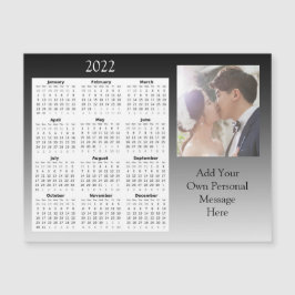 Wedding Foto 2022 Mini Kalender Magnetic Einladung