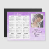 Wedding Foto 2022 Mini Kalender Magnetic Einladung (Vorne/Hinten)