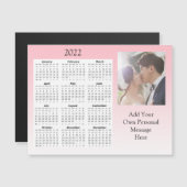 Wedding Foto 2022 Mini Kalender Magnetic Invita Magneteinladung (Vorne/Hinten)