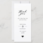 Wedding Foto Booth Strip Style Danke Karte (Vorderseite)