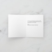 Wedding Foto Custom Vielen Dank Dankeskarte (Innenseite)