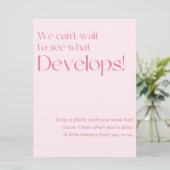 Wedding Foto Gästebuchunterschrift Programm (Stehend Vorderseite)