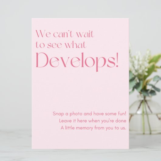 Wedding Foto Gästebuchunterschrift Programm (Stehend Vorderseite)