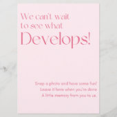 Wedding Foto Gästebuchunterschrift Programm (Vorderseite)