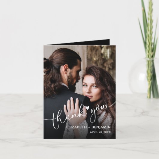 Wedding Foto geklappt Danke (Vorderseite)