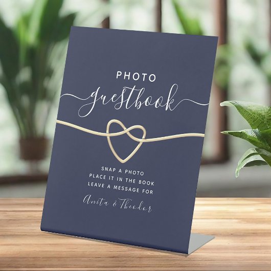 Wedding Foto Guestbook Sockelschild