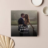 Wedding Foto Hand Danke Mitteilungskarte