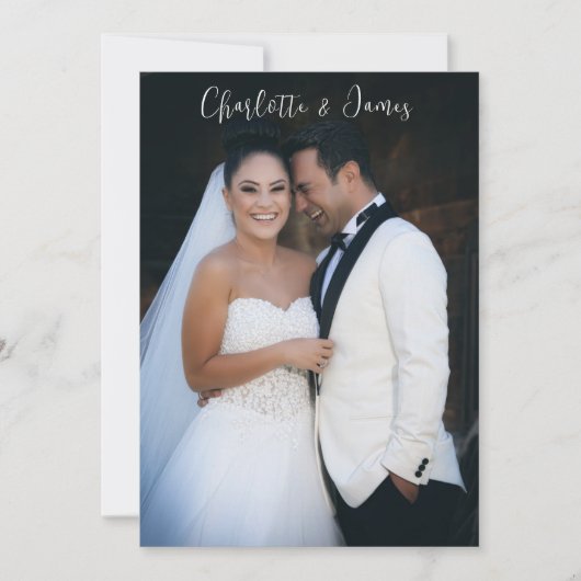 Wedding Foto Keepake Danke (Vorderseite)