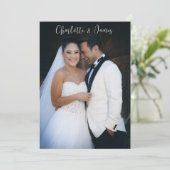 Wedding Foto Keepake Danke (Stehend Vorderseite)