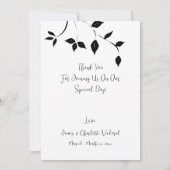 Wedding Foto Keepake Danke (Rückseite)