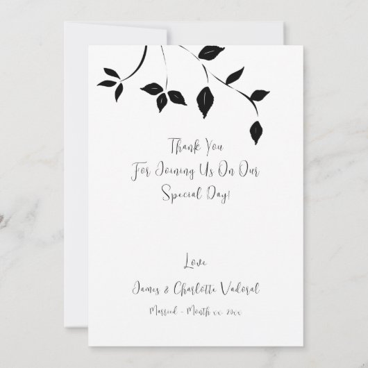 Wedding Foto Keepake Danke (Rückseite)