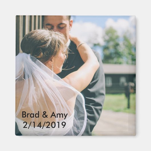 Wedding Foto Magnet (Vorne)