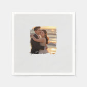 Wedding Foto Napkin Serviette (Vorderseite)