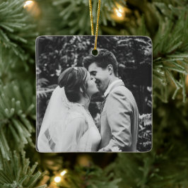 Wedding Foto Newlyweds Couple Keramikornament