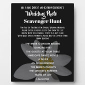 Wedding Foto Scavenger Hunt Black Fotoplatte (Vorderseite)