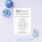 Wedding Foto Scavenger Hunt I Spy Game Flyer (Einzeln)