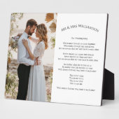 Wedding Foto Song Texte modern Fotoplatte (Seite)