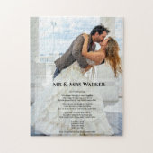Wedding Foto Song Texte Puzzle (Vertikal)