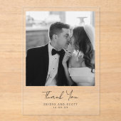 Wedding Foto Vielen Dank Acryleinladungen (Vorderseite)