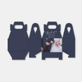 Wedding Foto Vielen Dank Blue Personalizable Geschenkschachtel (Ungefaltet)