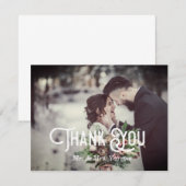 Wedding Foto Vielen Dank Dankeskarte (Vorne/Hinten)