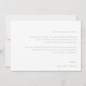 Wedding Foto Vielen Dank Dankeskarte (Rückseite)