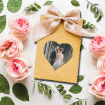 Wedding Foto Vielen Dank Herz-Aufkleber<br><div class="desc">Ihr Foto und die Worte Dankeschön! In schicken weißen Schriftzeichen machen diese kleinen herzförmigen Aufkleber Spaß,  als Umschlag Aufkleber,  auf Gastgeschenken und vieles mehr zu verwenden. PASSENDE Artikel in unserer Sammlung.</div>