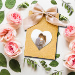 Wedding Foto Vielen Dank Herz-Aufkleber<br><div class="desc">Ihr Foto und Danke! In schicken,  weißen Schriftzeichen machen diese kleinen,  herzförmigen Aufkleber Spaß,  als Umschlag Aufkleber,  auf Gastgeschenken und vieles mehr zu benutzen.</div>
